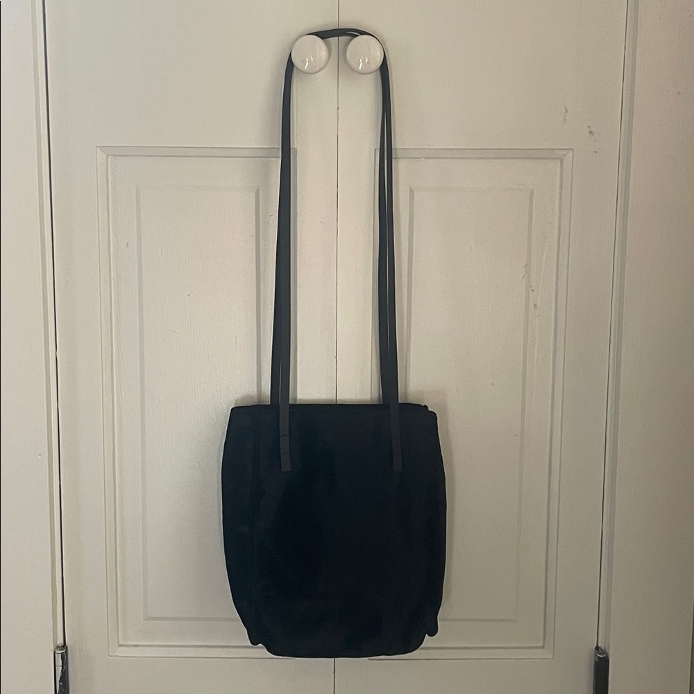 VINTAGE! FURLA - soft brushed velvet shopper tote